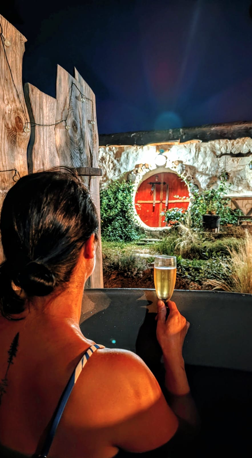 Bain nordique de nuit à la Maison Sacquet - Spa au feu de bois sous les étoiles en Limousin